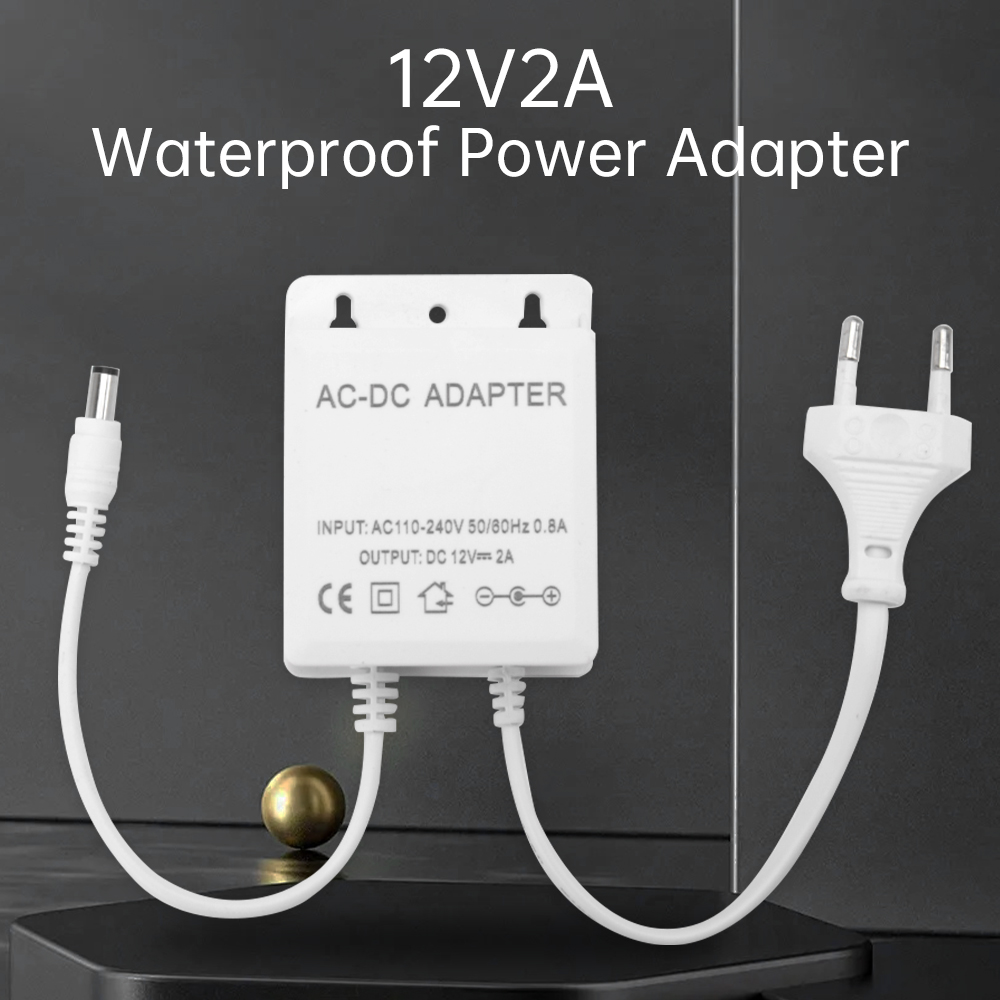 Outdoor Sport Camera - DC12V 2A Adaptor Steker UE Keamanan