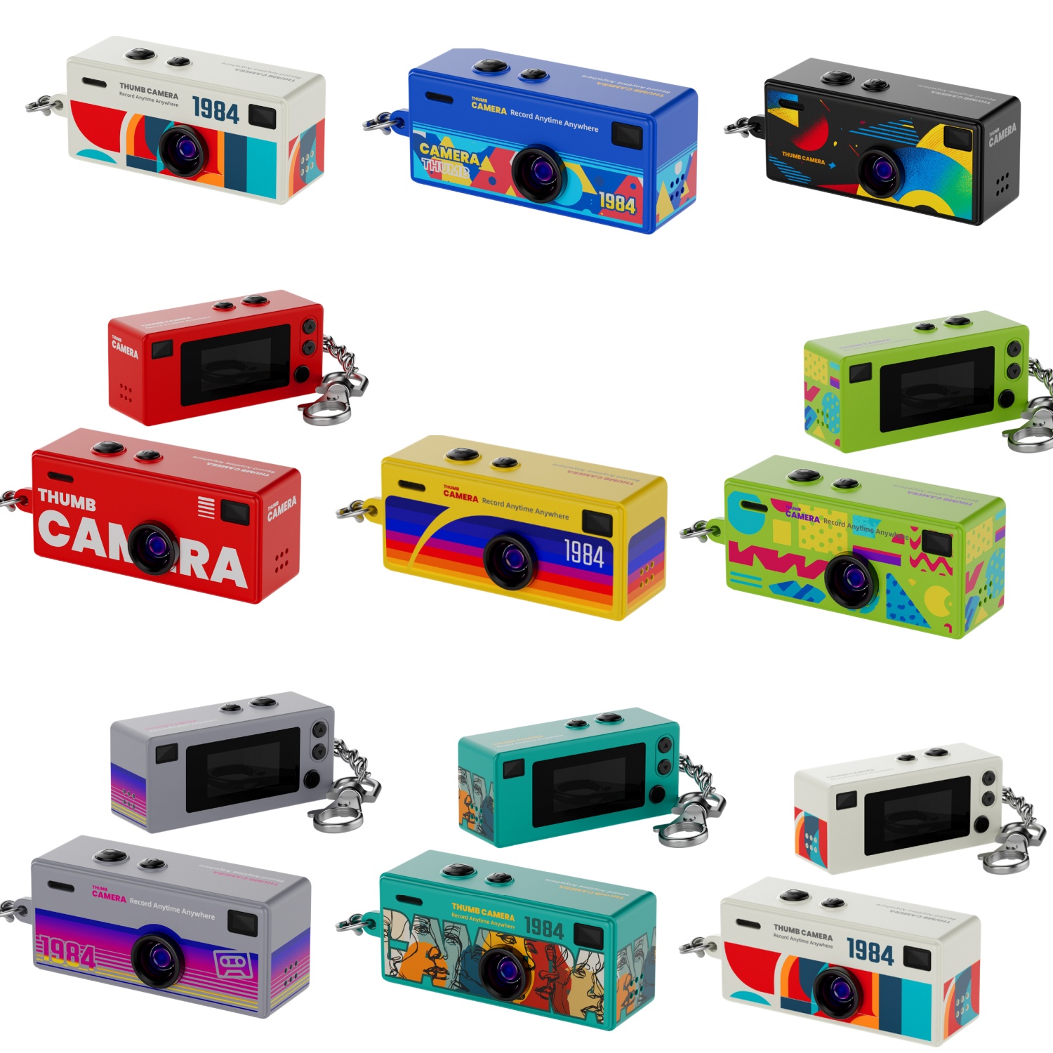 Outdoor Sport Camera - Kamera Mini Gantungan Kunci 1080P HD,