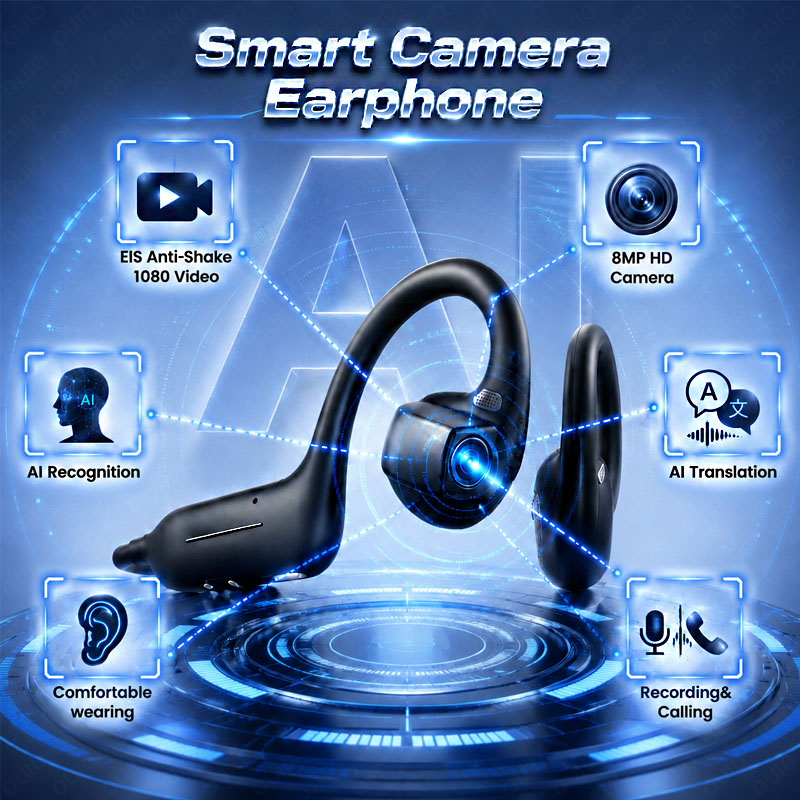 Outdoor Sport Camera - Headphone Pintar AI BARU dengan Kamera