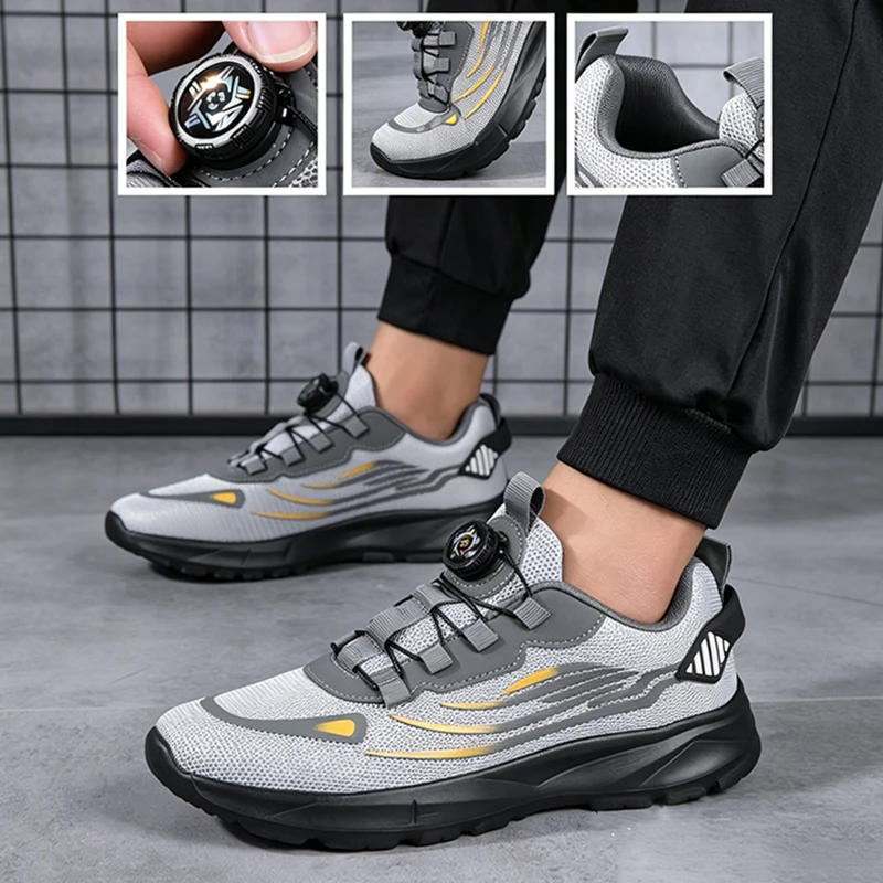 Outdoor Sport Gym - Sepatu Pria Jaring Bernapas, Ringan, Trendi,