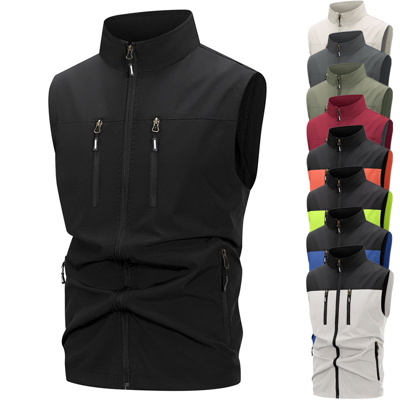 Outdoor Sport Winter Jacket - Rompi Softshell Ringan Pria dengan Saku