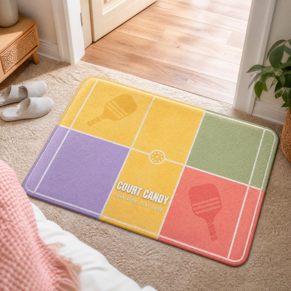 Outdoor Sport Court Flooring - Keset Flanel Lapangan Pickleball Warna Pastel,