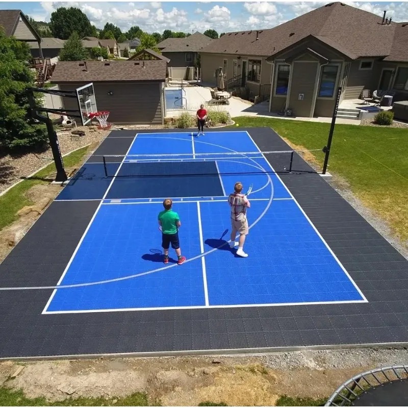 Outdoor Sport Court Tiles - Garansi panjang PP picleball ubin lantai