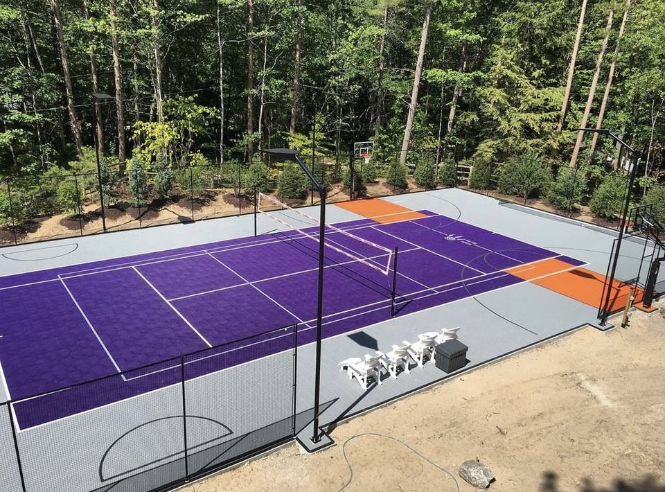 Ubin Lantai Interlocking Lapan - Outdoor Sport Court Tiles ulasan dan harga