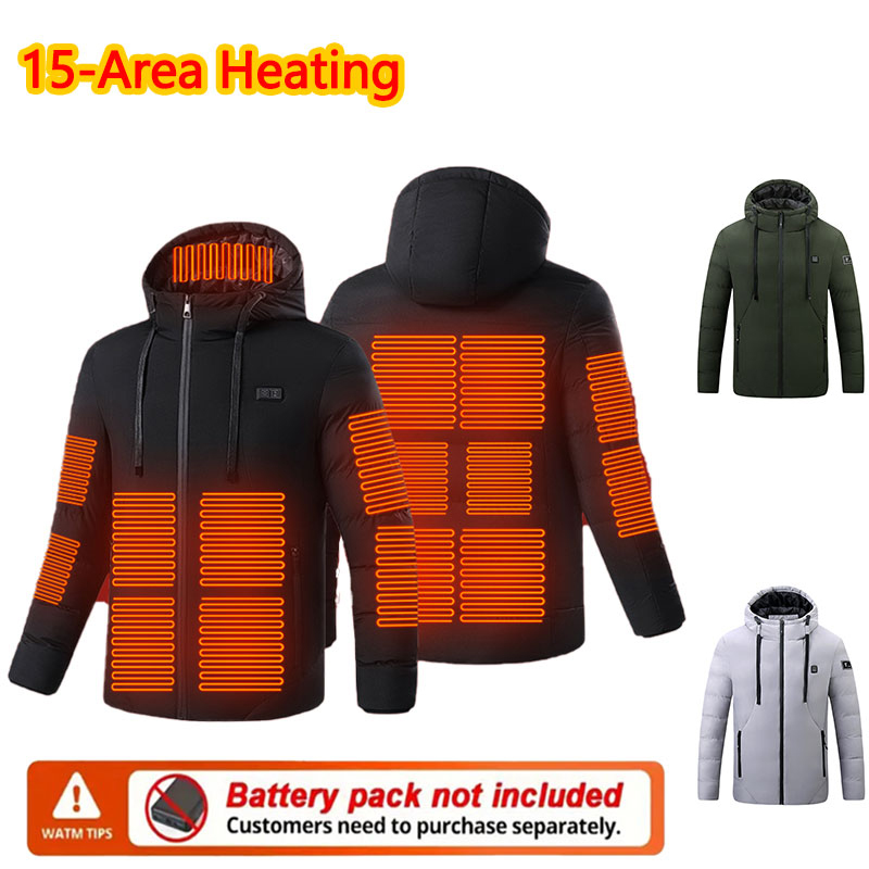 Jaket Berpemanas 15 Area denga - Outdoor Sport Winter Jacket ulasan dan harga