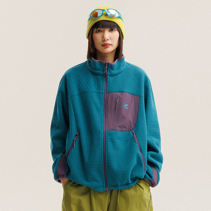 Jaket Bulu Polar Bergaris Berg - Outdoor Sport Winter Jacket ulasan dan harga