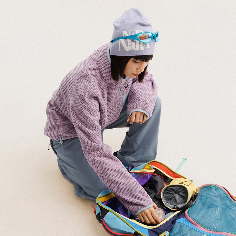 Jaket Bulu Polar Bergaris Berg - Outdoor Sport Winter Jacket ulasan dan harga