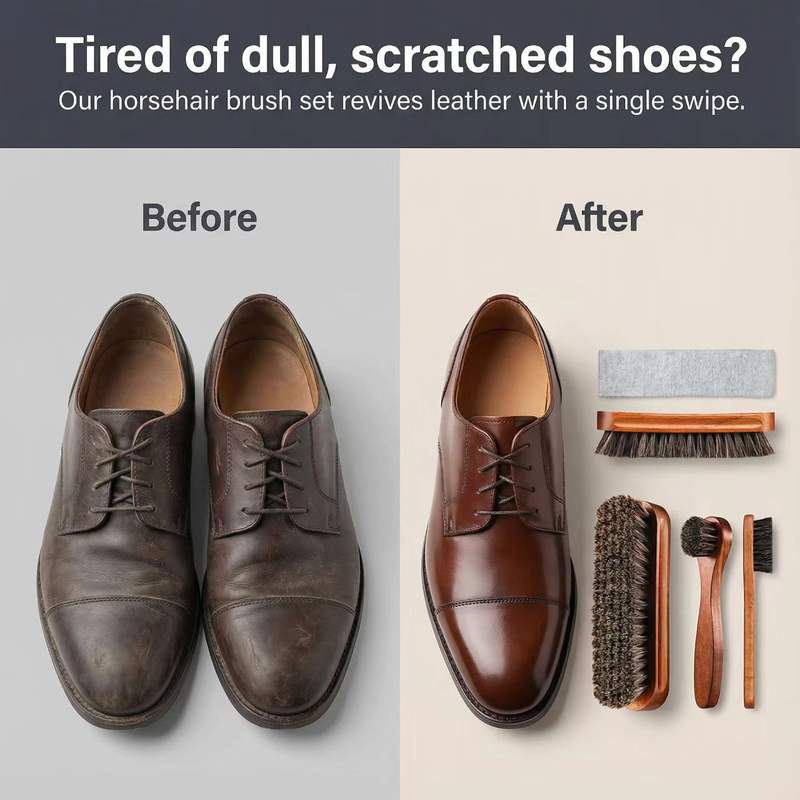 Set Sikat Sepatu Bulu Kuda Sik - Brushing Boot Horse ulasan dan harga